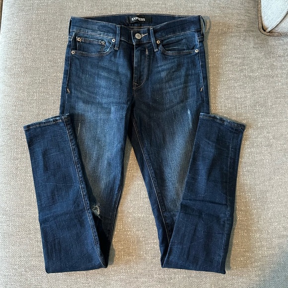 Express Jean leggings mid rise 4L - Picture 1 of 4